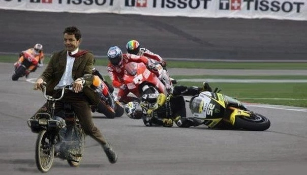 Mr. Bean - Mr. Bean, Humor, Motorcyclists