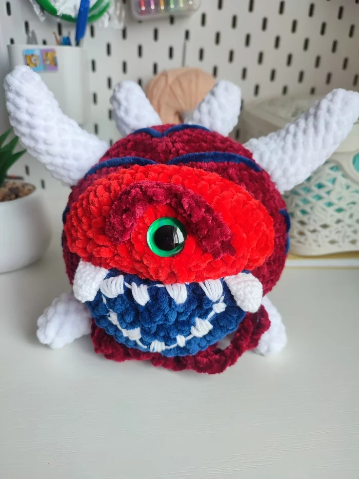 Cacodemon Doom - My, Doom, Knitting, Longpost