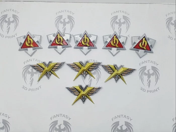 Badges Armored Infantry - My, 3D печать, 3D modeling, Technologist, Toy soldiers, Longpost