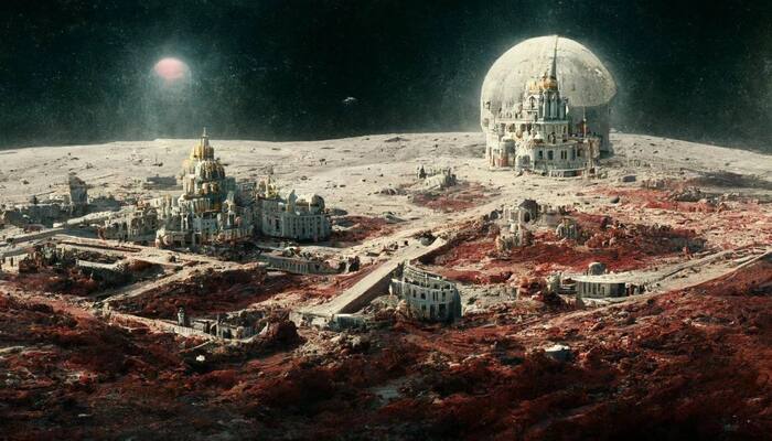 The neural network was asked to show the Soviet colonies on the moon - the USSR, moon, Нейронные сети, Longpost