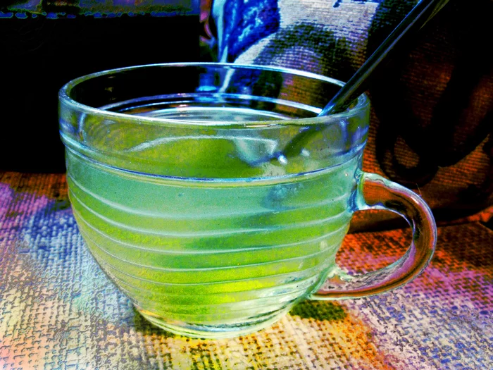 tarragon - My, The photo, Still life, Lemonade, Tarhun, Green, Tableware, Glass