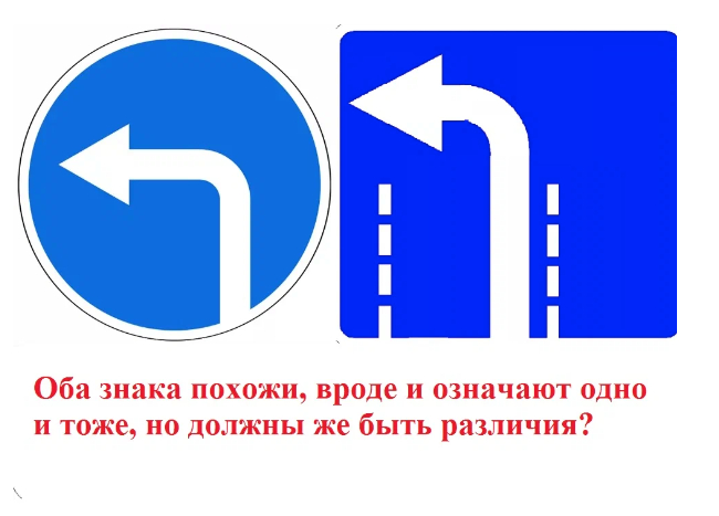 Дорожный знак «Движение направо», Предписывающие знаки ПДД Украины 