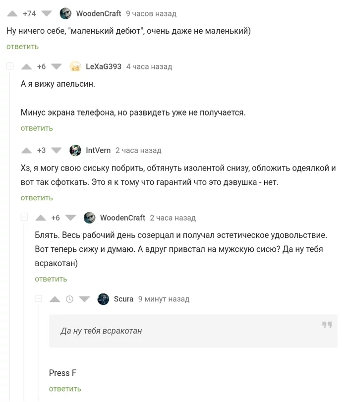 Вот так и лишаются гетеросексуальности - Комментарии на Пикабу, Гетеросексуалы, Юмор, Скриншот, Мат