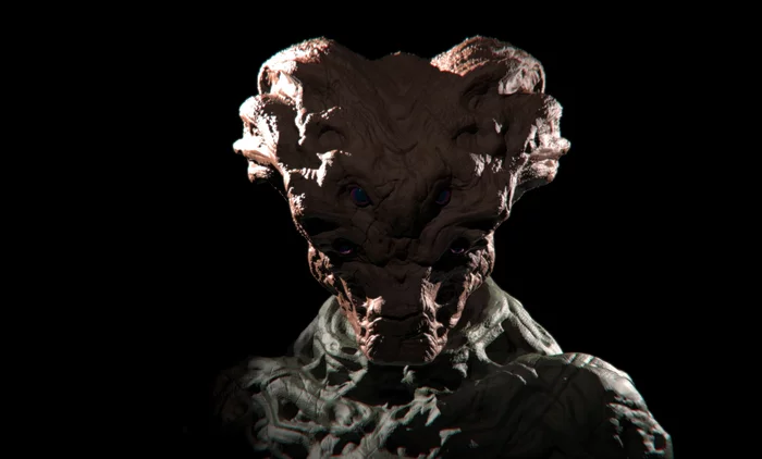 Alien (Zbrush) - My, Aliens, Zbrush, Sculpture, Creation, Video, Keyshot, Sculpting