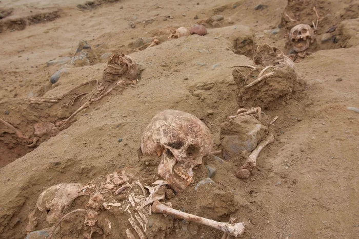 Gruesome burial of 76 children found in Peru - Children, Burial, Peru, South America, Archeology, Horror, Archaeological excavations, Archaeologists, Sacrifice, Chimu culture, Skeleton, Video, Youtube, Longpost