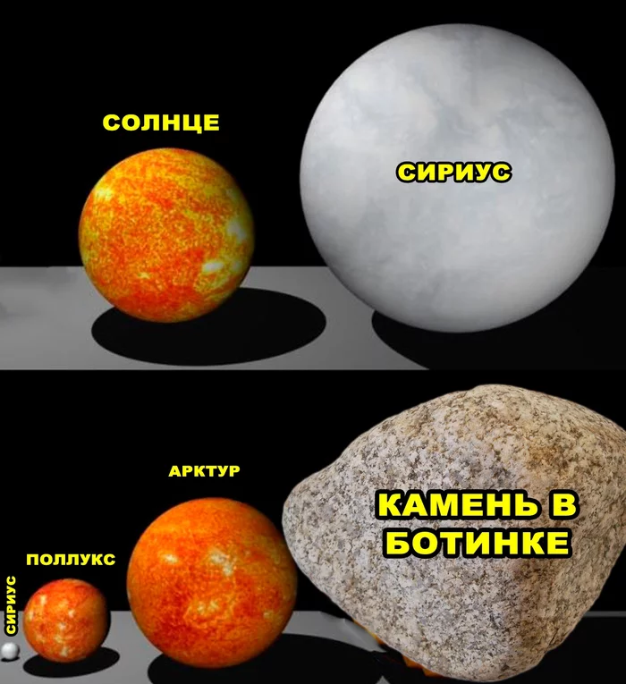 stone in shoe - Picture with text, Memes, Humor, The sun, Sirius, Arcturus