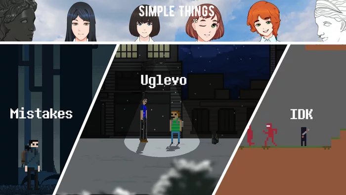 How we developed our visual novel (and not only) - My, Indie game, Инди, Visual novel, Development of, Novella, Computer games, Games, Video game, Art, Art, Longpost