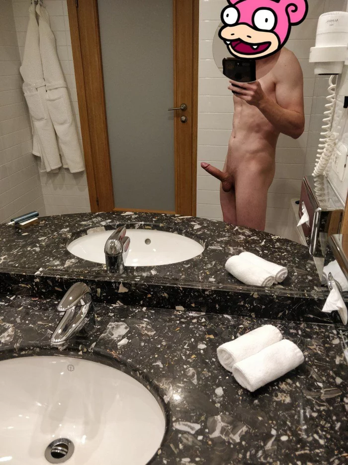 Greetings from the hotel - NSFW, My, Author's male erotica, Naked, Penis, Body, Selfie