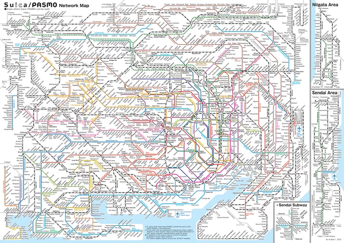 Tokyo subway map - Japan, Tokyo, Metro, Public transport, Railway