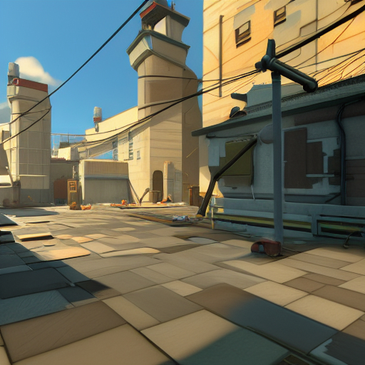 The neural network came up with new maps for Team Fortress 2 with ray tracing - My, Team Fortress 2, Midjourney, Games, Нейронные сети, Longpost