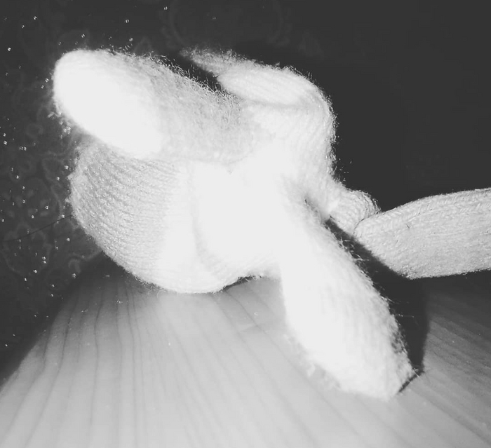 Мятая варежка