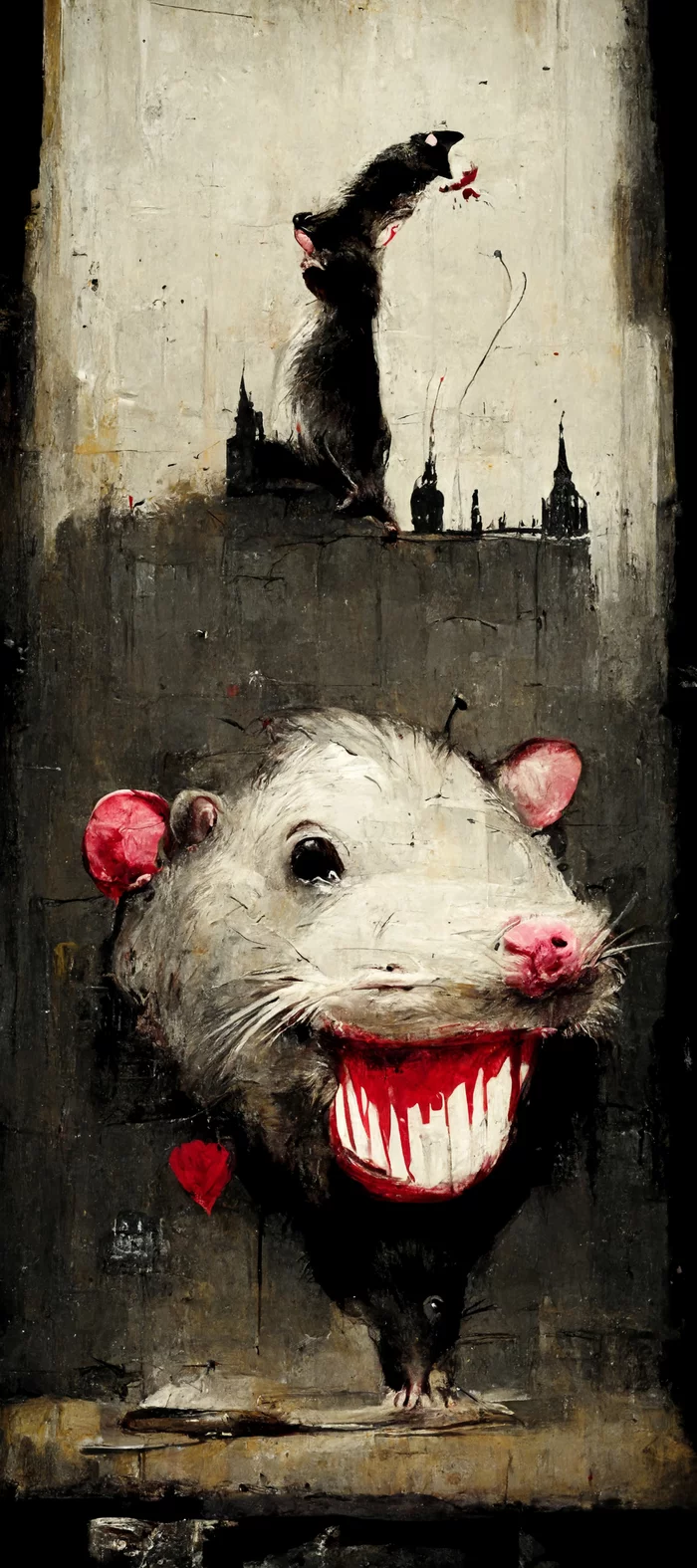Rattober 2022. Toothy rat - Midjourney, Нейронные сети, Rat, Challenge, Longpost