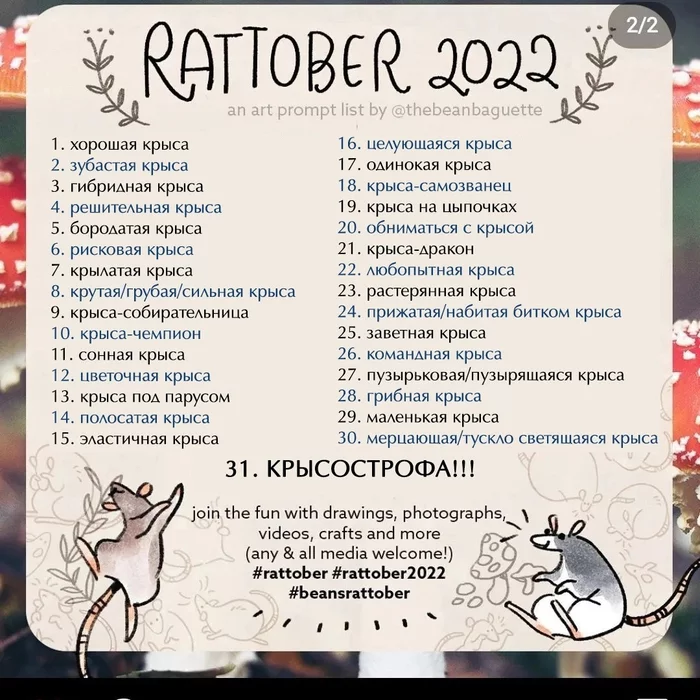 Rattober 2022 - My, Midjourney, Нейронные сети, Rat, Longpost, Rattober