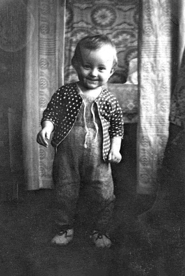 First steps - My, Children, Old photo, Black and white photo, 60th