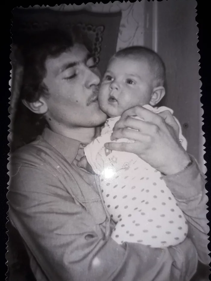 Me and my dad, 1990 I was fat - My, 90th, Old photo, Parents and children, Parents