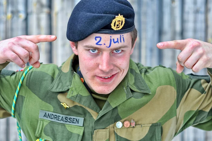 How to wear a beret in the Norwegian army - My, Norway, Beret, Longpost