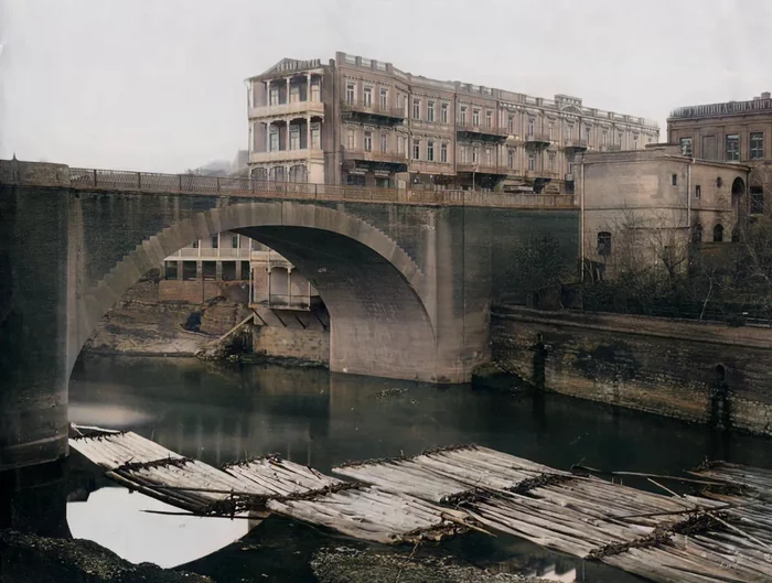 Тифлис конца XIX – начала XX веков Старое фото, Колоризация, Фотография, Храм, История, Российская империя, Грузия, Тбилиси, Длиннопост