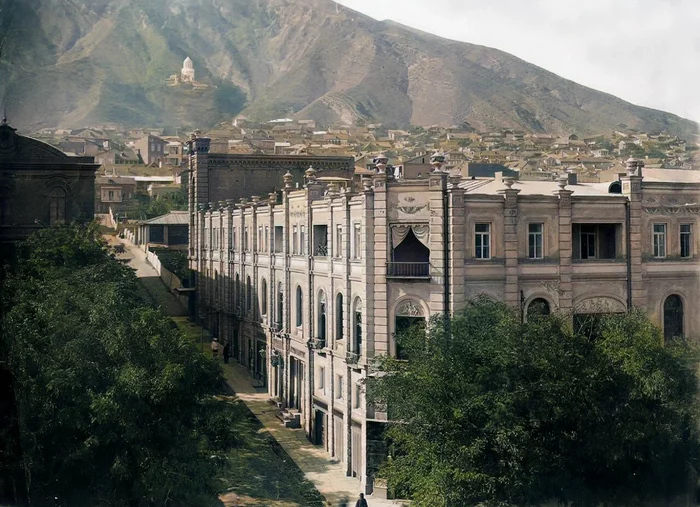 Тифлис конца XIX – начала XX веков Старое фото, Колоризация, Фотография, Храм, История, Российская империя, Грузия, Тбилиси, Длиннопост