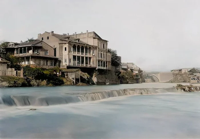 Тифлис конца XIX – начала XX веков Старое фото, Колоризация, Фотография, Храм, История, Российская империя, Грузия, Тбилиси, Длиннопост