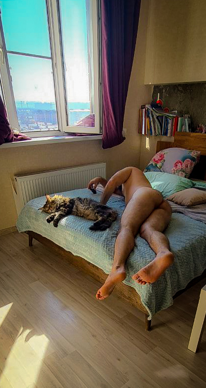 Relax - NSFW, My, Playgirl, Mr Playgirl, Men, Muscle, cat, Longpost, Author's male erotica