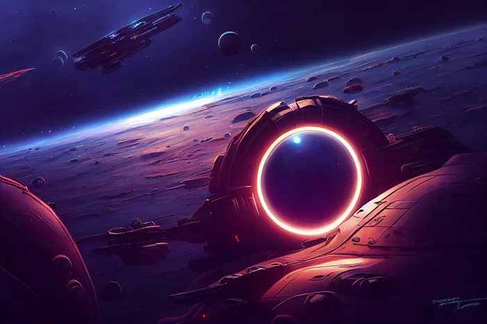 Mass Effect 10 - Нейронные сети, Midjourney, Illustrations, Space, Longpost