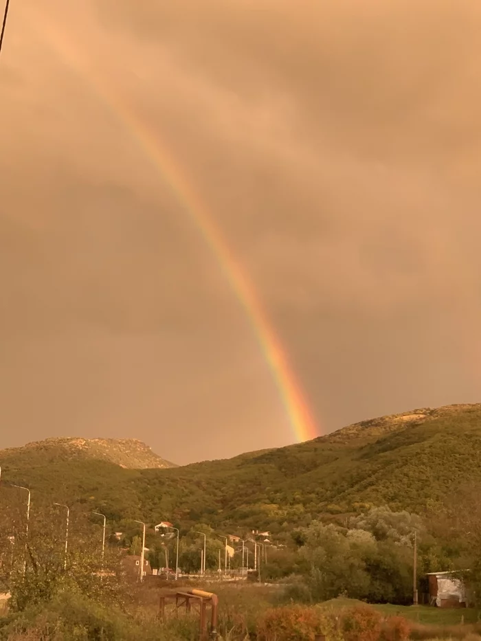 Here is your rainbow - My, Nature, Crimea, Rainbow, Positive, Beautiful, Sevastopol