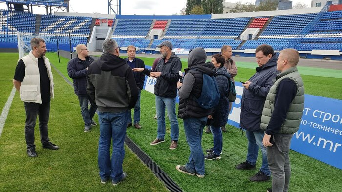 Для затравочки - фото с экскурсии по Музею спорта и трибунам стадиона Факела