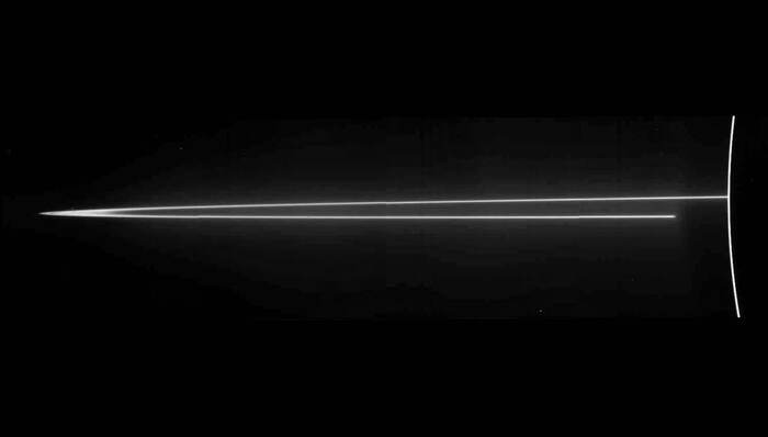Image of Jupiter's rings taken by the Galileo spacecraft in 1996 - Milky Way, Starry sky, Astrophoto, Universe, Planet, Astrophysics, Galaxy, Stars, Space, Rings of Saturn, Voyager 1