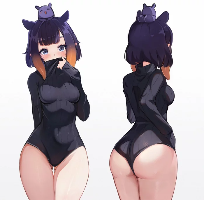 Ina - NSFW, Hololive, Anime art, Anime, Virtual youtuber, Ninomae Inanis