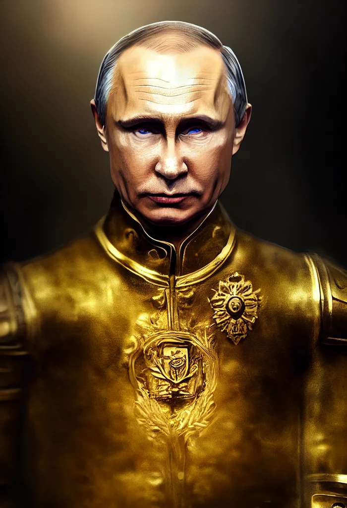 The Emperor Protects! - My, Нейронные сети, Computer graphics, Midjourney, Russia, Vladimir Putin, Warhammer 40k