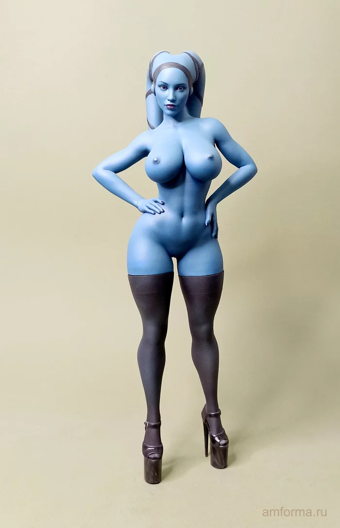 Эйла Секура - NSFW, Моё, 3D печать, Миниатюра, 3D, Фигурки, Покраска миниатюр, 3D моделирование, Коллекционирование, Star Wars, Обнаженка, Сиськи, Длиннопост