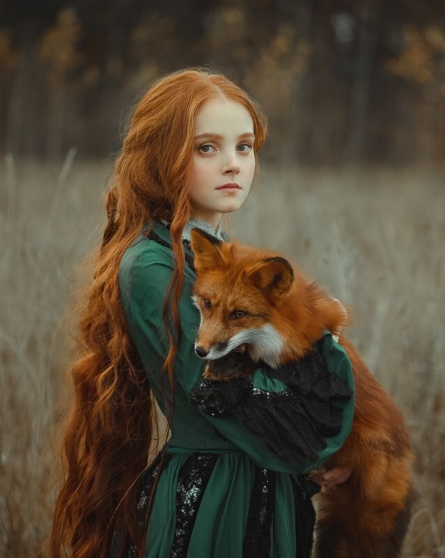 Anastasia Dobrovolskaya (Russia) - Girls, Domestic fox, Fox, The photo, Redheads
