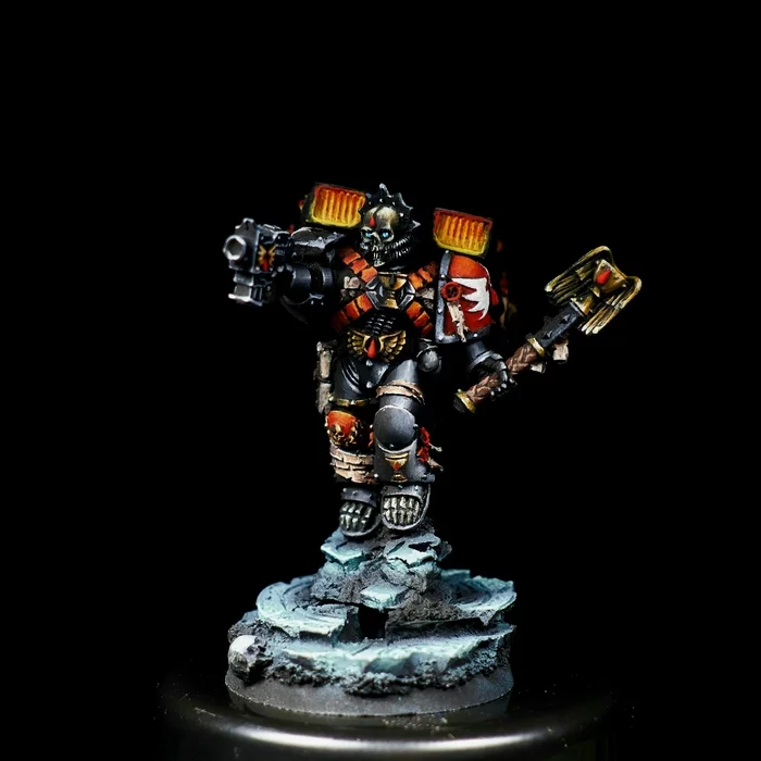 Lemartes, Guardian of the Lost - My, Miniature, Painting miniatures, Figurines, Wh miniatures, Warhammer, Blood angels, Longpost, Adeptus Astartes