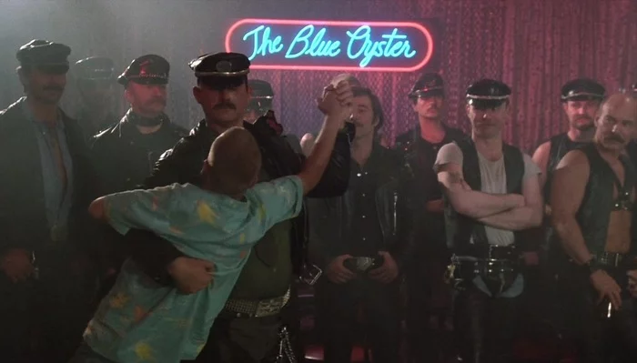 The Blue Oyster. Why is it called that? - NSFW, My, Cinema, Cult, Police Academy, Mat, Slang, Jargon, Etymology, Video, Youtube, Longpost, Gays, Gay Club