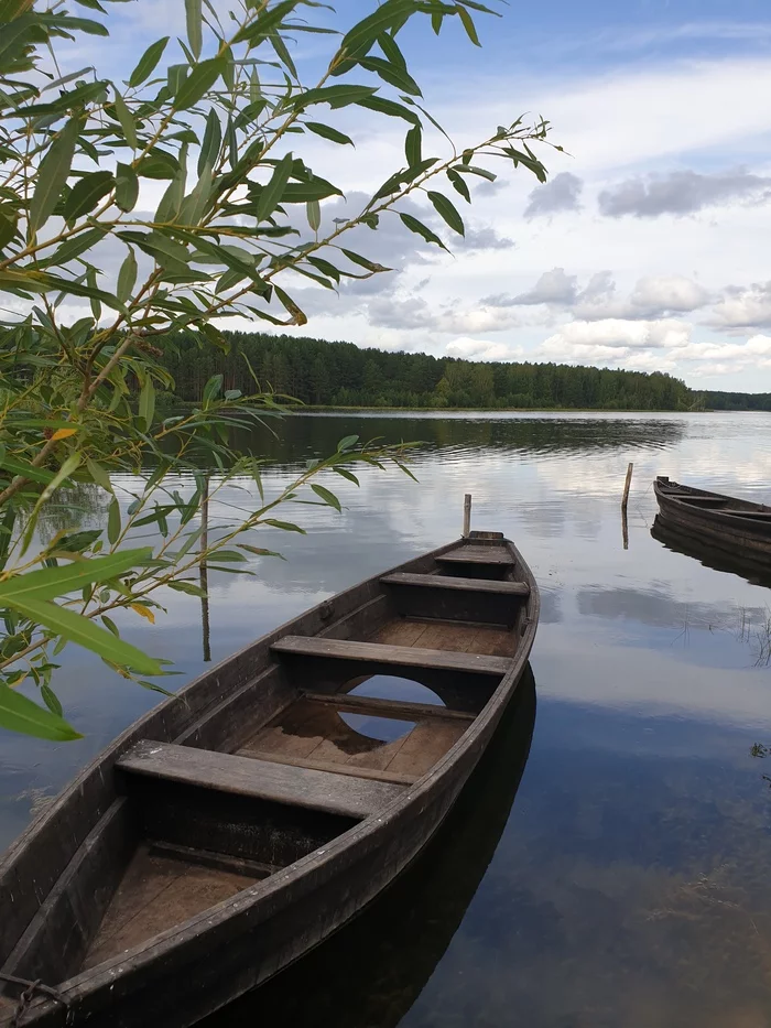 best phone photo - My, Sverdlovsk region, Nature, The nature of Russia, A boat