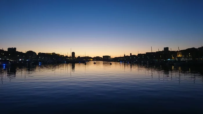 sunset - My, The photo, Summer, Sea, Landscape, Port, Marseilles, Sunset