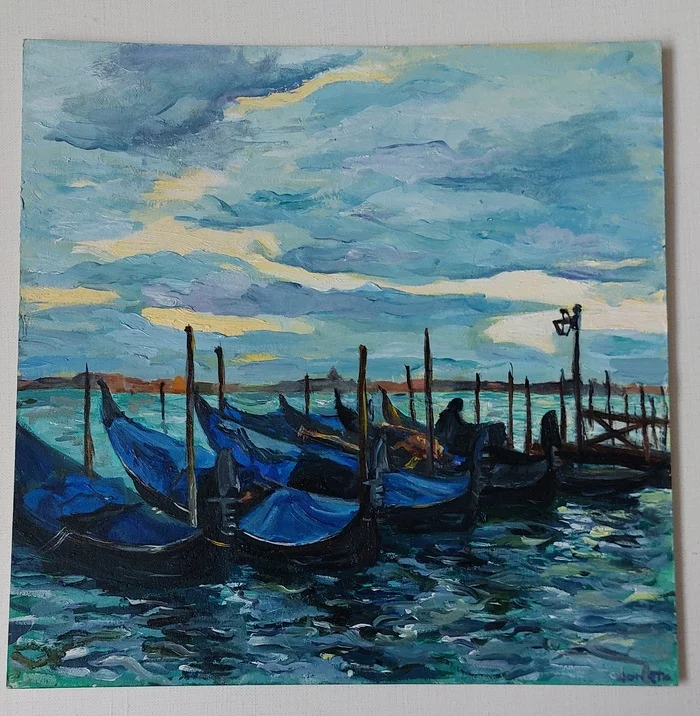 Venice. Oil - My, Art, Butter, Painting, Venice