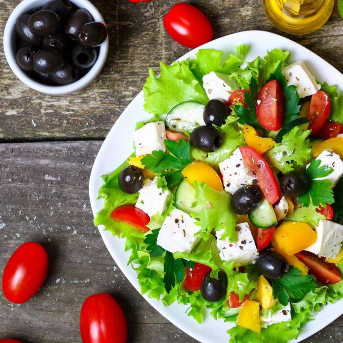 Greek salad - Cooking, Salad, Dinner, Nutrition, Diet, Healthy lifestyle, Breakfast, Translated by myself, Excess weight, Slimming, Greek salad