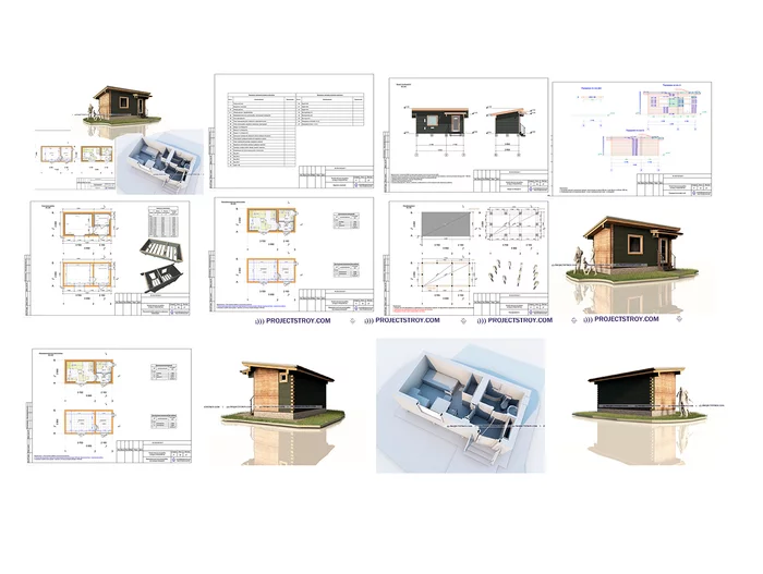 Change house project 6 x 3 m - My, Building, Construction, Cabin, Izhs, Video, Longpost