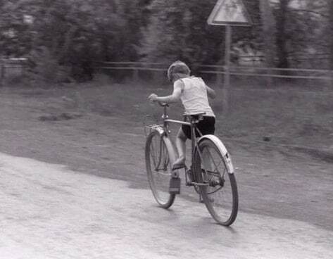 Classic - Old photo, A bike, Black and white photo, Repeat