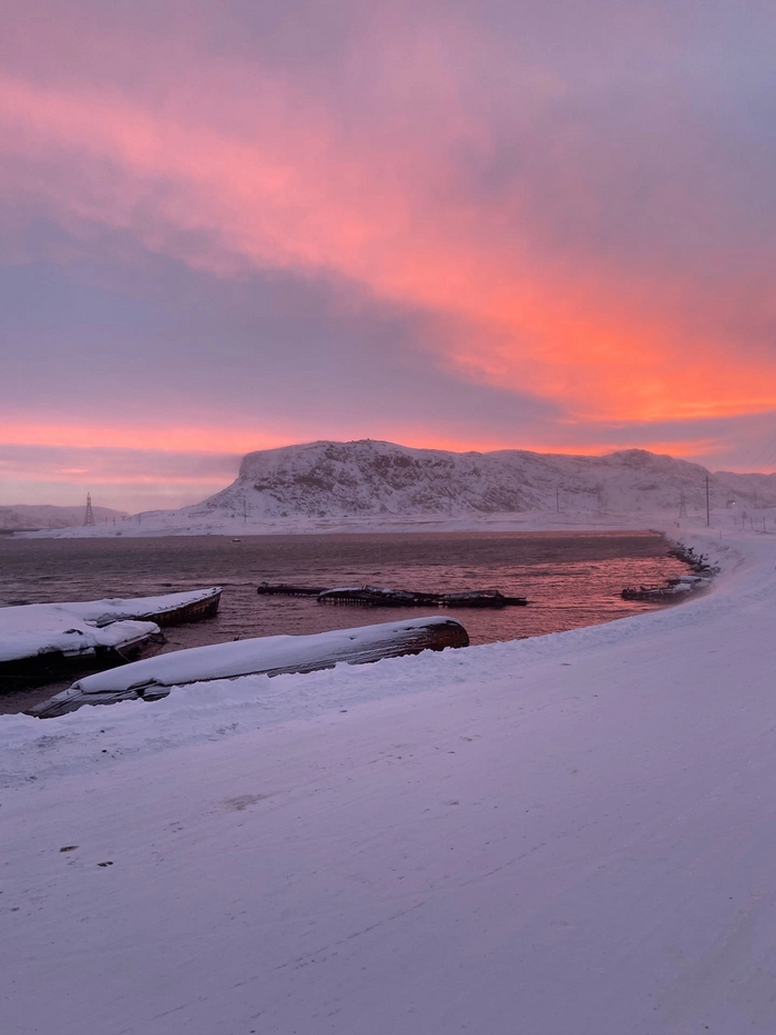 Заснеженная и суровая Териберка, Мурманская область