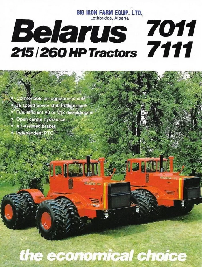 Belarus 7011 and 7111 aka K-701 Kirovets in Canada - My, Tractor, K-700, the USSR, Made in USSR, Technics