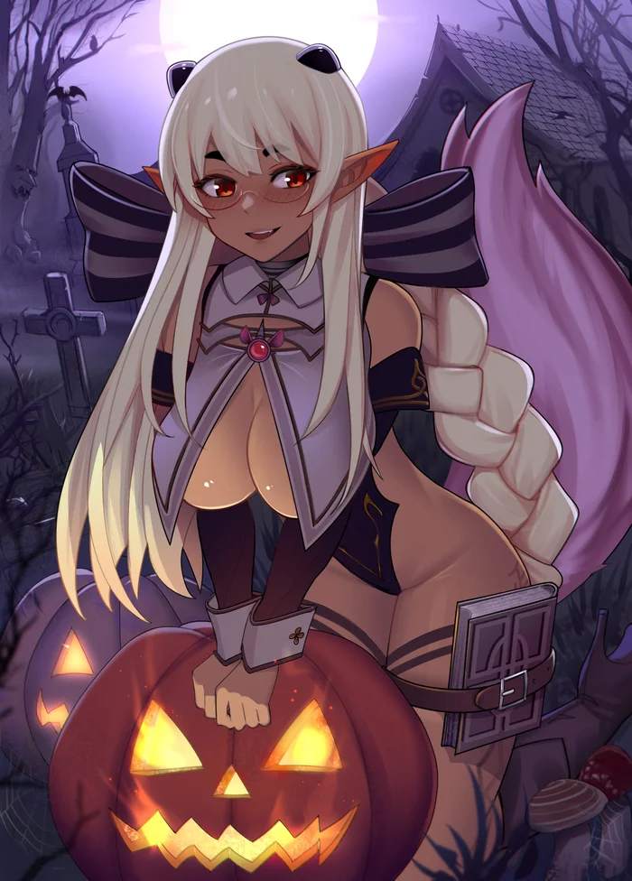 Elf - Anime, Anime art, Original character, Elves, Halloween, Rezodwel