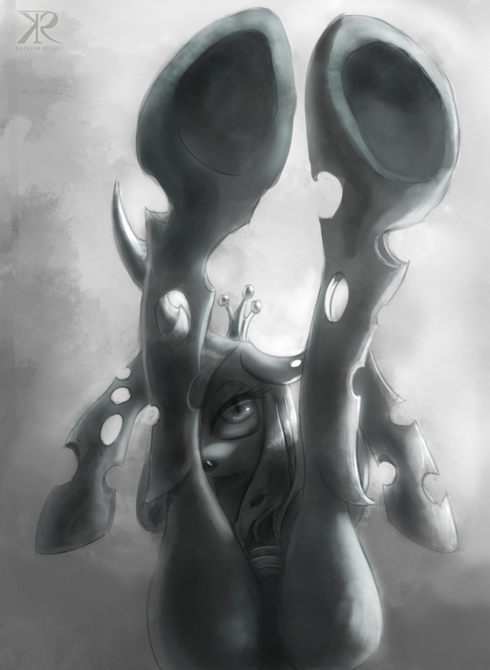 upside down beetle - My little pony, Queen chrysalis, MLP Edge