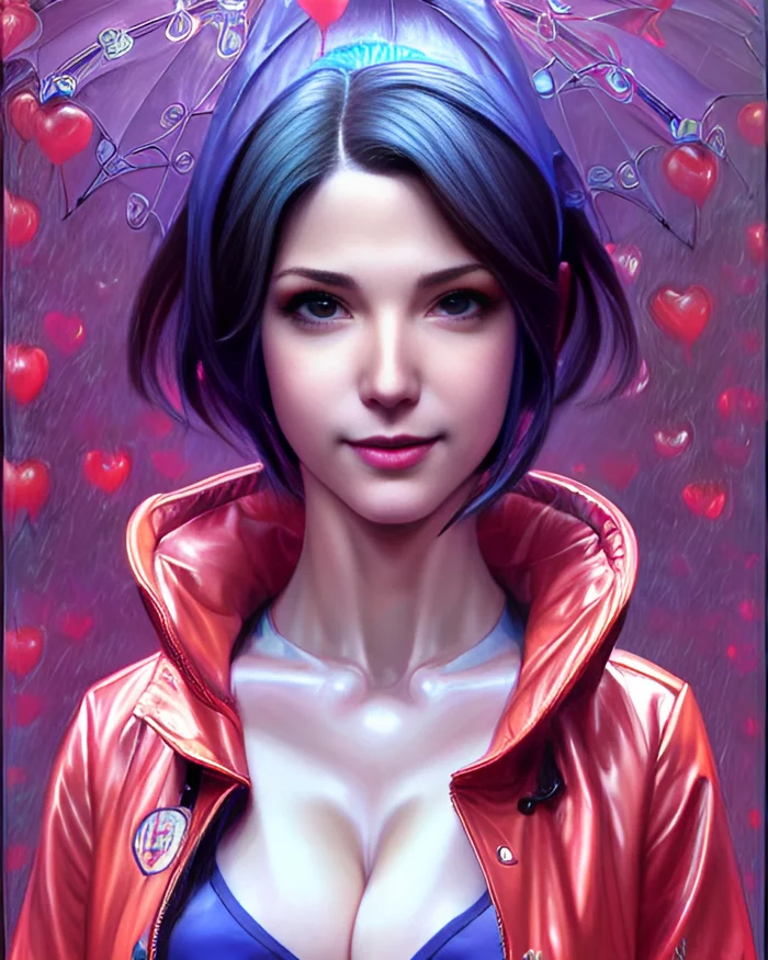 Jill Valentine and CO - My, Нейронные сети, Midjourney, Computer graphics, Boobs, Artificial Intelligence, Digital drawing, Images, Illustrations, Characters (edit), Longpost