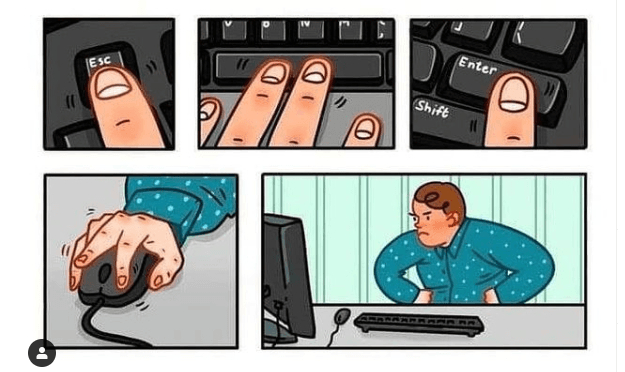 5 stages of acceptance - Humor, Computer, Comics