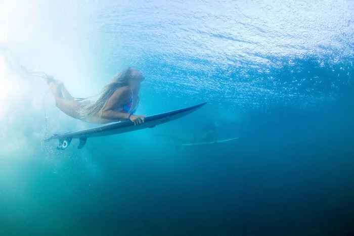 duck dive - My, Surfing, The photo, Girls, Wave, Indonesia, Nature, Water