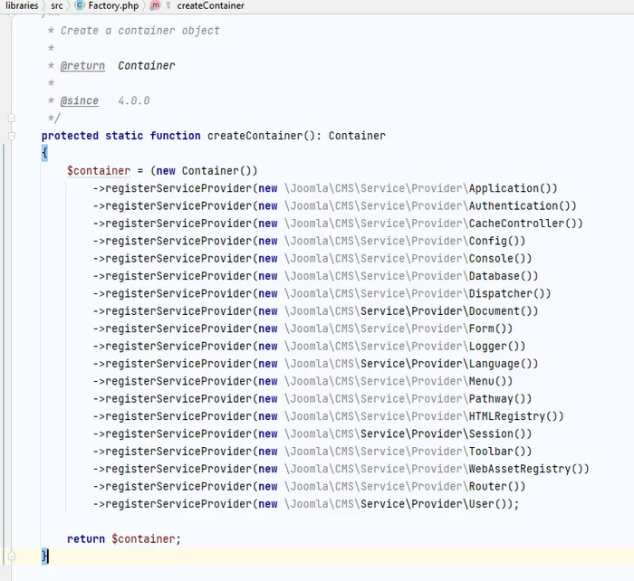 Dependency Injection Containers (DI containers) in Joomla 4 - My, Development of, Joomla, Oop, Di, PHP, Cms, Framework, Web Programming, Longpost