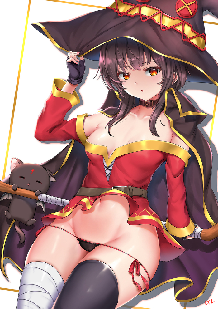  , Anime Art, Konosuba, Megumin, Chomusuke,  , , ,  , , 