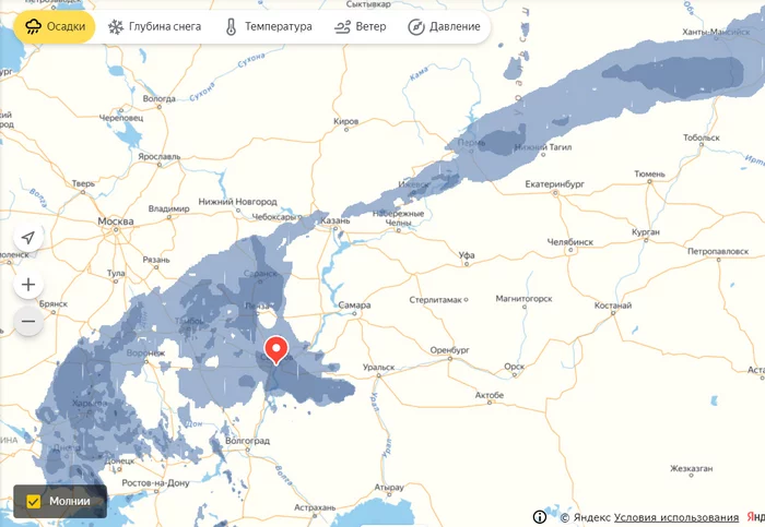 Guess where I live? - My, Precipitation, Rain, Saratov, Yandex maps